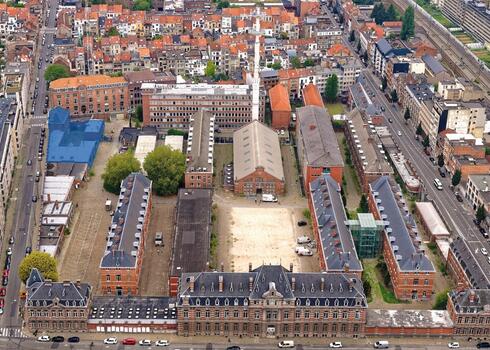 Le site proposé se situe à l’angle entre la rue Fritz Toussaint et la rue Juliette Wytsman. © sau-msi.brussels (www.globalview.be)